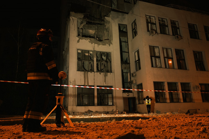 Several launches of guided air bombs, at least three struck in Kharkiv