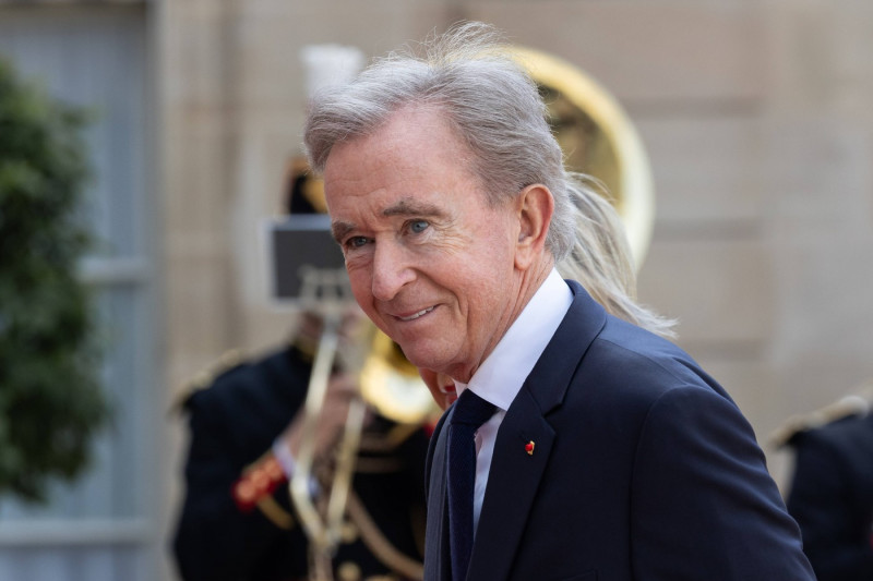 Paris, France, June 8, 2024 - LVMH CEO Bernard Arnault arrives to attend an official state dinner as part of US Presiden