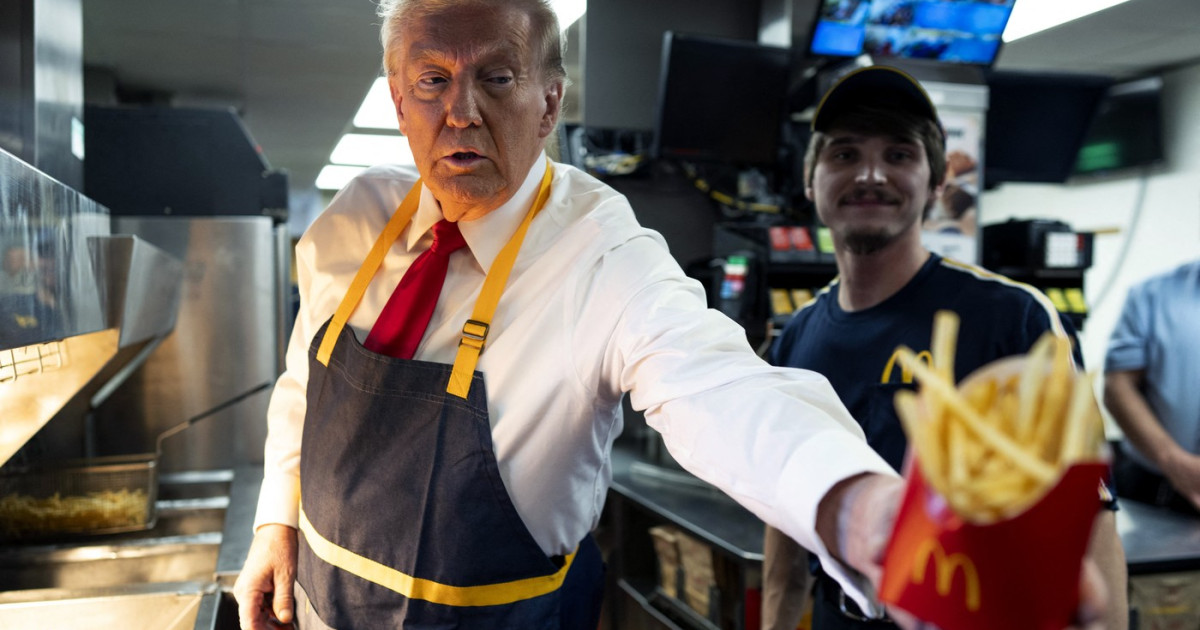 Trump la McDonald’s: Conferință de presă în stil fast-food
