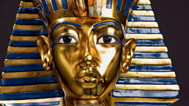 The golden mask of Tutankhamun in Egypt