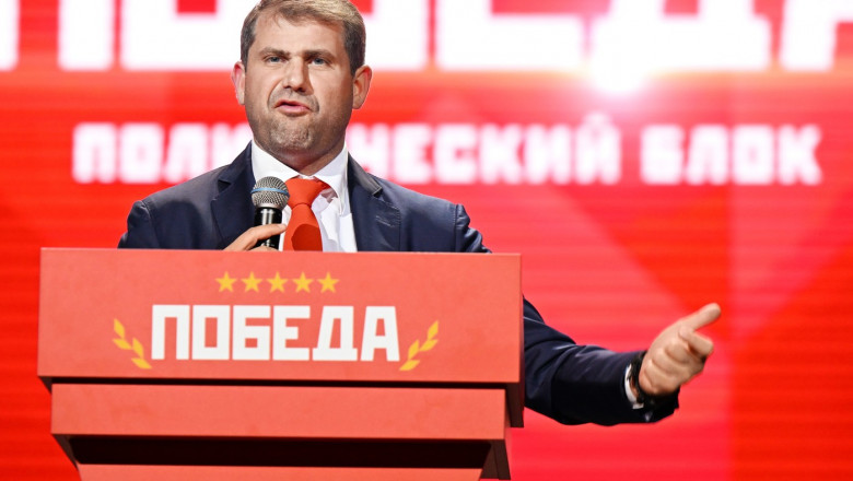 Congress of the opposition Moldovan bloc "Pobeda" in the Moscow concert hall.