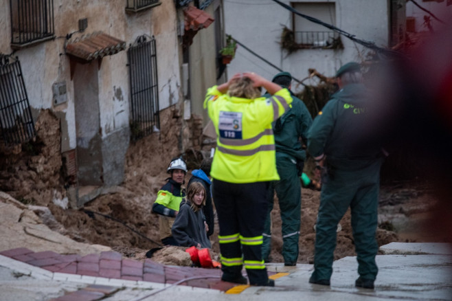 Thirty people trapped in Letur (Albacete) by the floods