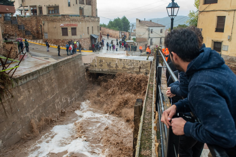 Thirty people trapped in Letur (Albacete) by the floods