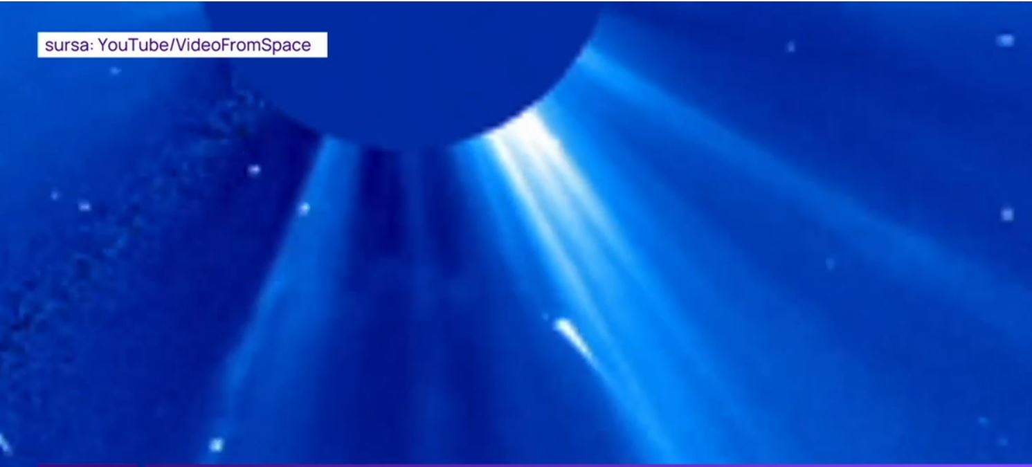 VIDEO „Cometa de Halloween” s-a topit in Soare. Ultimele imagini cu corpul ceresc, inainte de a se dezintegra