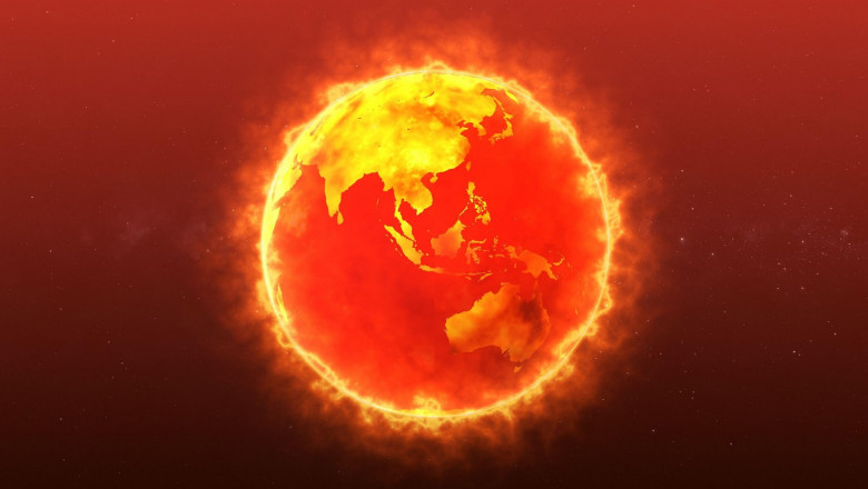 Planet Earth on Fire - concept