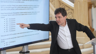 Nicusor Dan, the Mayor of Bucharest, press conference, Bucharest, Romania - 20 May 2024