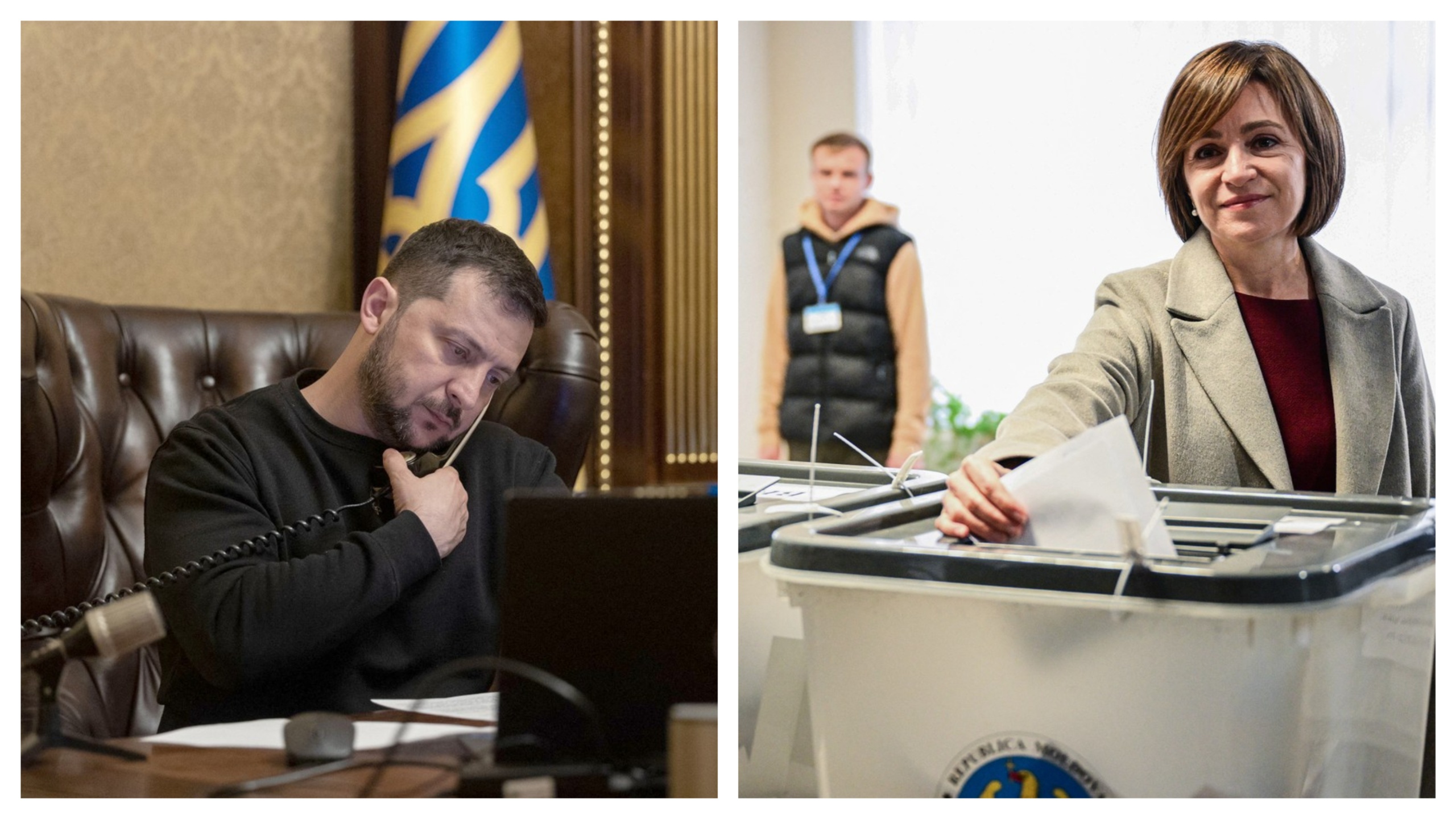 Maia Sandu a fost sunată de Volodimir Zelenski, care a felicitat-o pentru victorie şi a invitat-o la Kiev