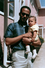 Kamala Harris with her father Donald, 1965