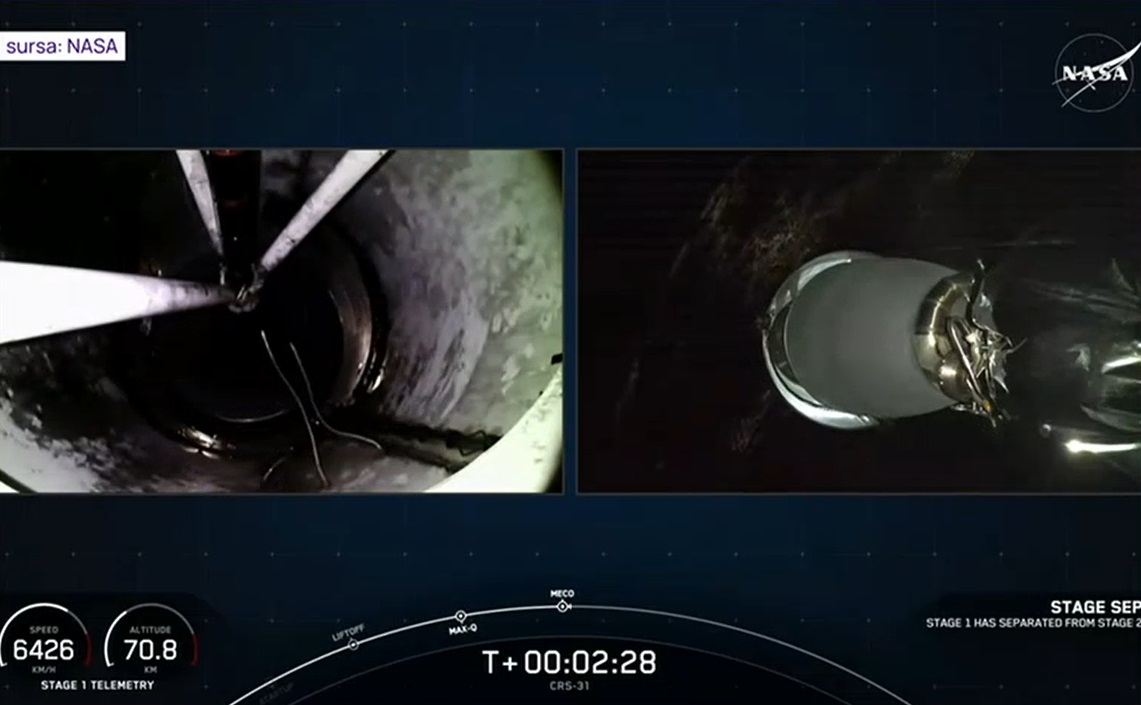 Lansare cu succes către ISS a unui experiment ştiinţific dezvoltat integral în România. Ce va analiza dispozitivul în spațiu