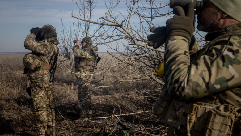 Anti-Air Units Work To Protect Ukrainian Frontline Positions