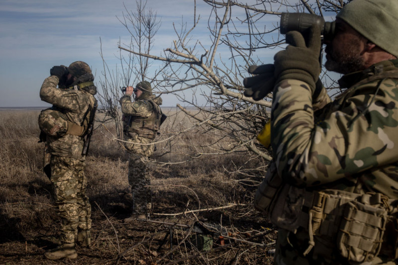 Anti-Air Units Work To Protect Ukrainian Frontline Positions