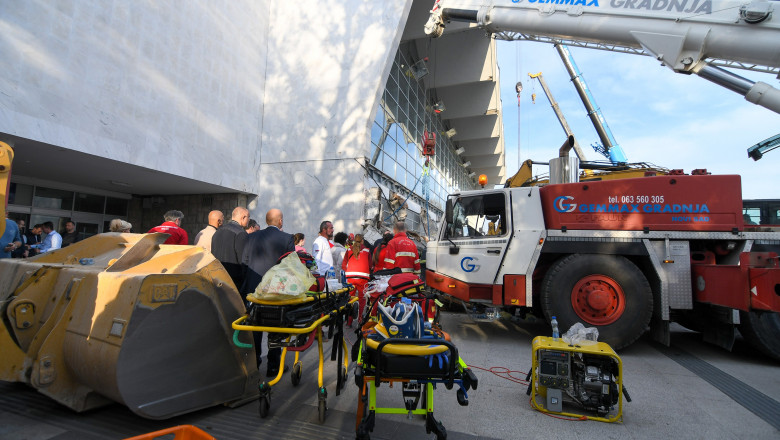 SERBIA NOVI SAD RAILWAY STATION ROOF COLLAPSE