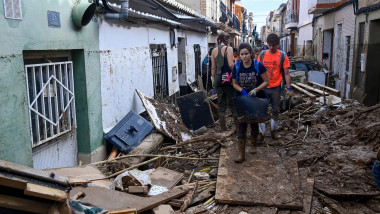 Dezastrul lăsat în urmă de viitură. Foto: Profimedia Images