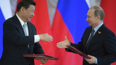 Președinții Rusiei și Chinei, Vladimir Putin și Xi Jinpin. Foto: Profimedia Images