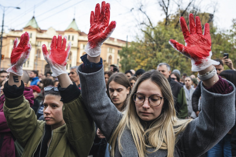 Manifestație cu peste 1000 de persoane la Belgrad: „Cerem demisia lui Goran Vesic”. 14 persoane au murit după ce acoperișul unei gări s-a prăbușit