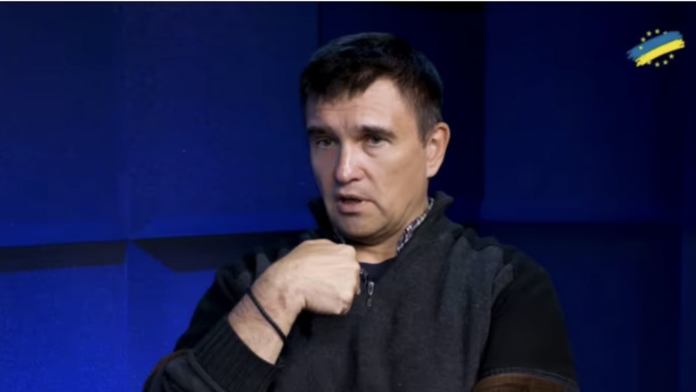 Pavlo Klimkin, în timpul interviului. Foto: Captură video European Pravda