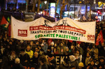 Paris : Pro-Palestinian demonstration against the Israel is Forever gala with Bezalel Smotrich