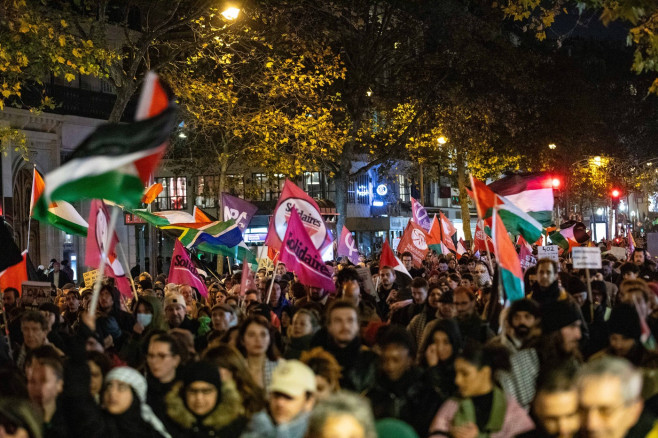 Paris : Pro-Palestinian demonstration against the Israel is Forever gala with Bezalel Smotrich