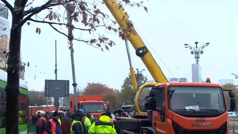 stalp montat cu susul in jos in bucuresti