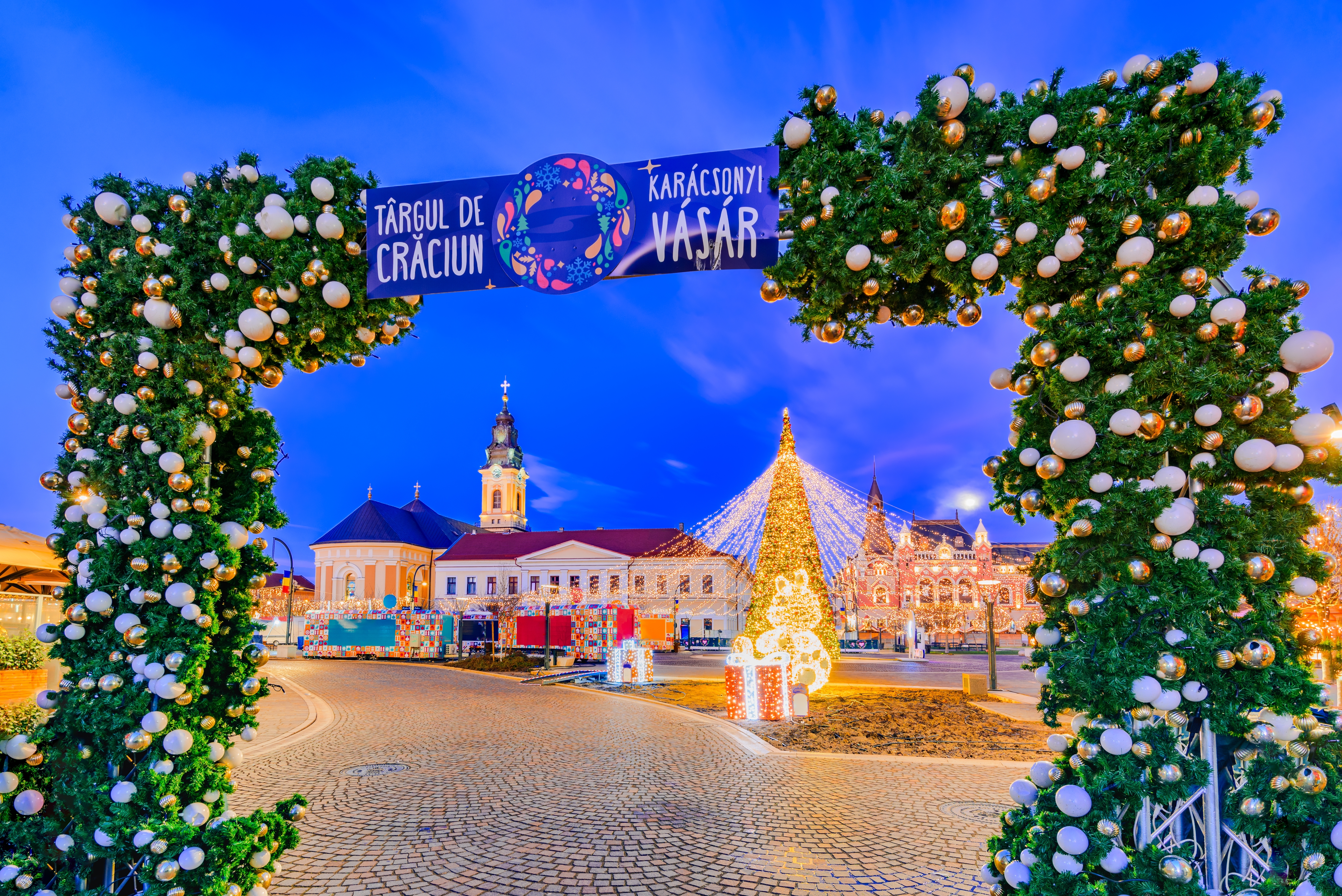 Târgul de Crăciun din Oradea cu atmosferă festivă și bunătăți tradiționale | sursa foto: Digi24