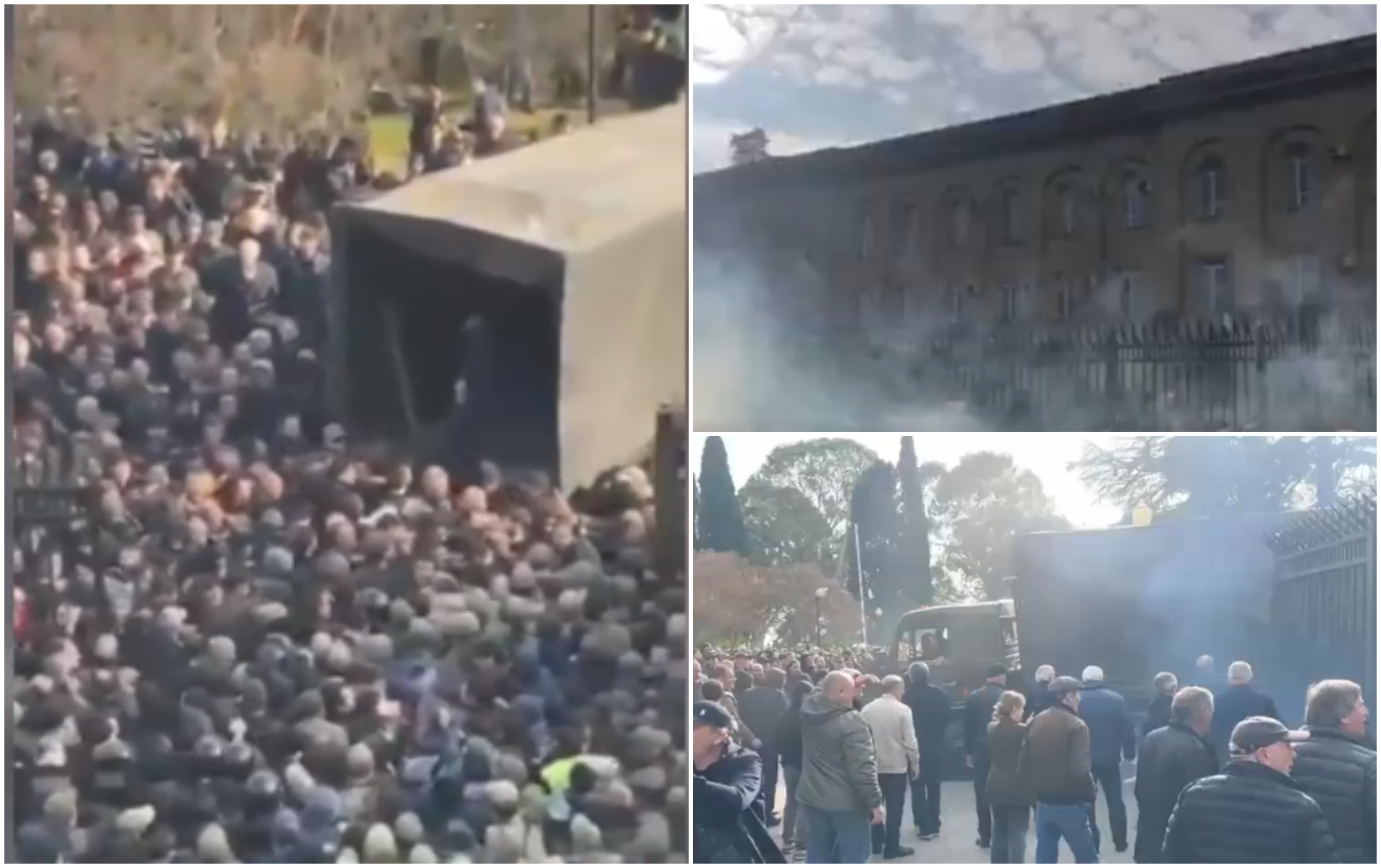 Sute de protestatari au luat cu asalt clădirea Parlamentului în regiunea separatistă prorusă Abhazia din Georgia