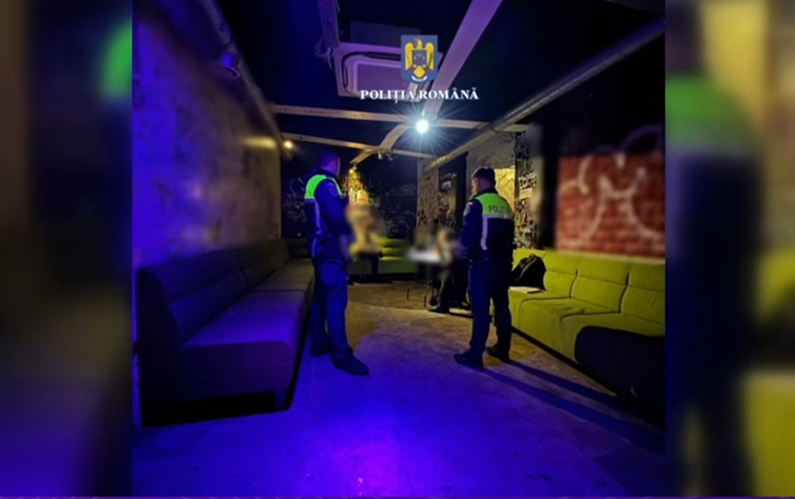 Club închis în Centrul Vechi după razie a poliției pentru nereguli de securitate și substanțe interzise | sursa foto: Digi24