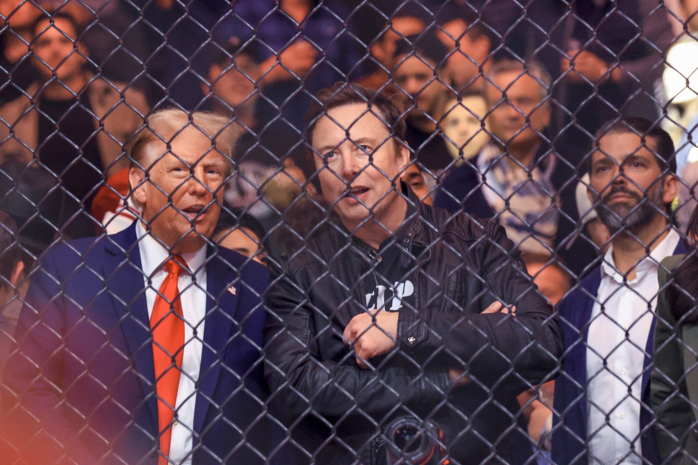Trump a mers la un meci de MMA din New York, alături de Elon Musk și alți lideri din partidul republican. Cum a reacționat publicul