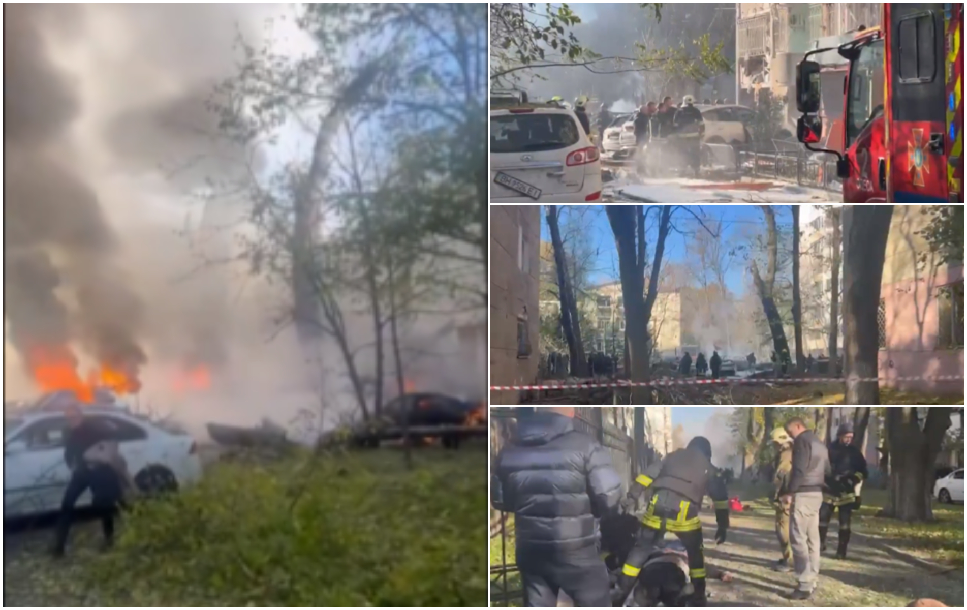 Cel puţin 8 morţi şi 18 răniţi, printre care un copil, după ce rușii au lovit cu rachete o zonă rezidențială din Odesa