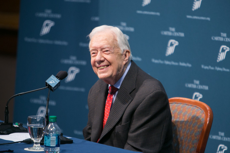 Former President Jimmy Carter Holds News Conference On His Cancer Diagnosis