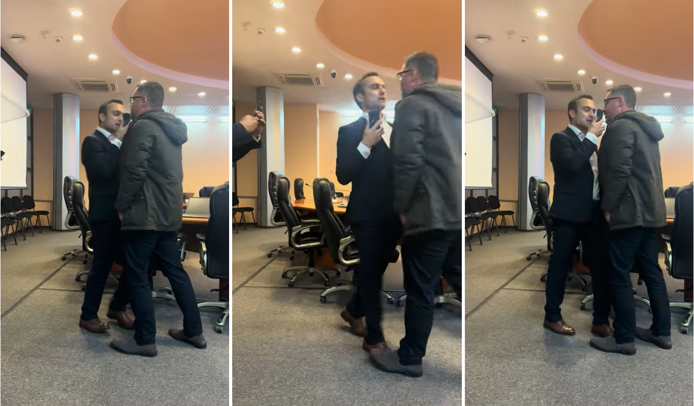 Allen Coliban, fostul primar al Brașovului, la un pas de bătaie cu deputatul AUR Dan Tănasă. „Ești un mafiot, un hoț”