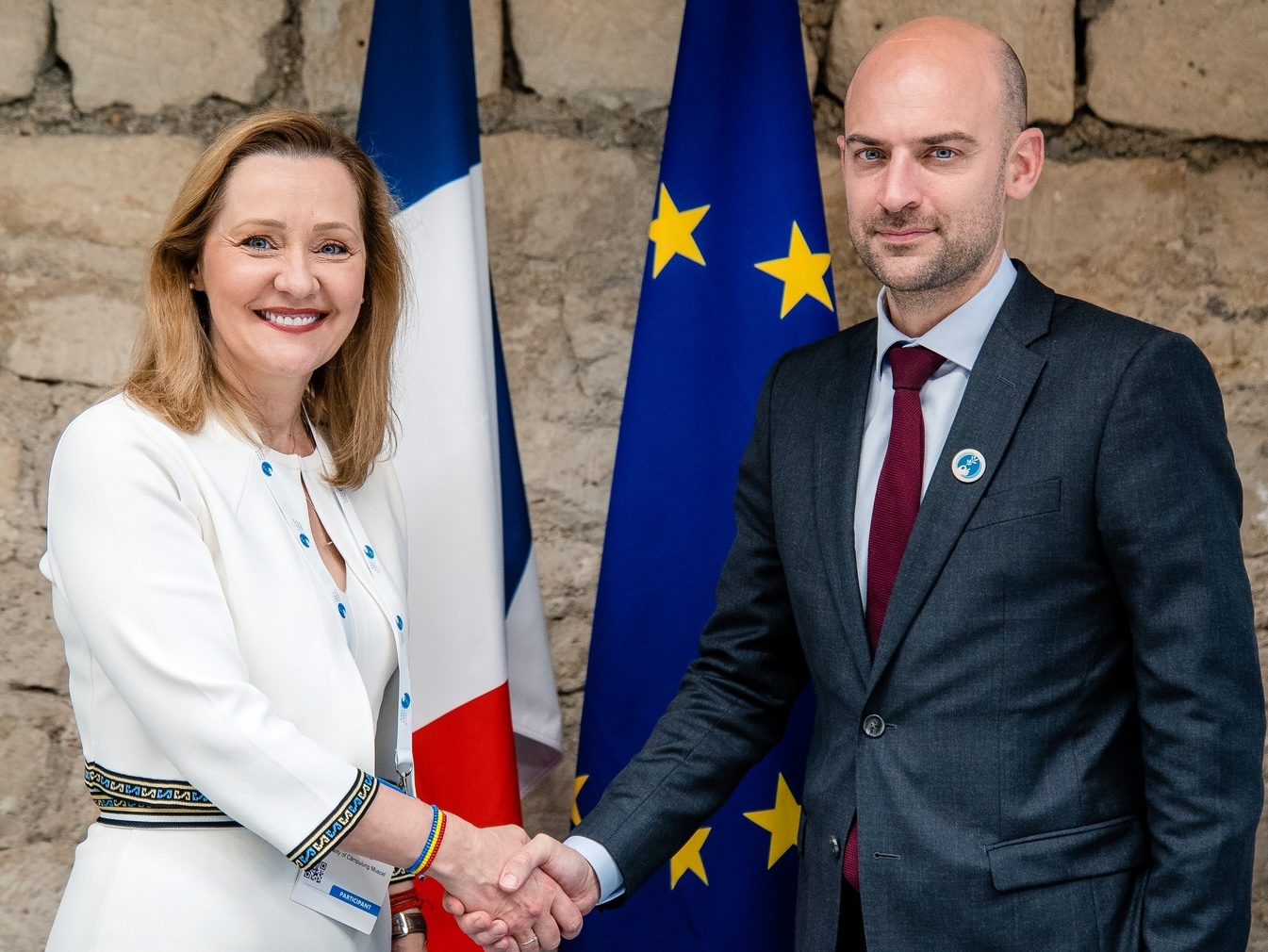 Elena Lasconi, întâlnire cu ministrul francez de externe. Ce a discutat șefa USR cu Jean-Noël Barrot