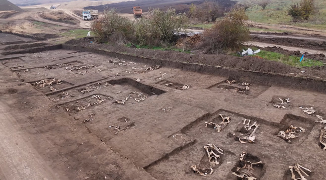 Arheologii de la Muzeul Naţional de Istorie au scos la suprafaţă structuri de locuinţe de lut, un cimitir sarmatic vechi de 1.900 de ani sau schelete de animale vechi de aproximativ 100 de ani.