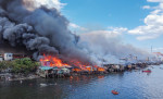 PHILIPPINES MANILA SLUM AREA FIRE