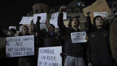 miting anti-georgescu in bucuresti