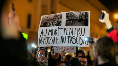 TIMISOARA - ALEGERI 2024 - PROTEST ANTI CALIN GEORGESCU - 26 NOI 2024