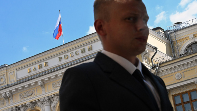 The building of the Central Bank (CB) of Russia on Neglinnaya Street.