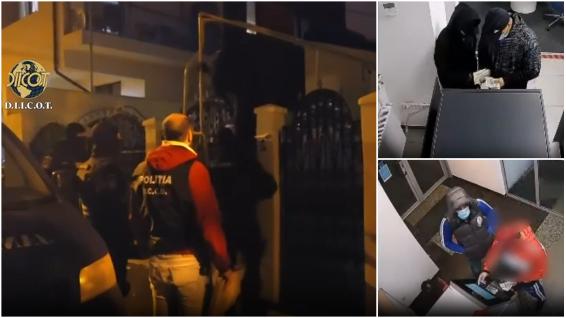 400.000 de dolari falși, schimbați la bancomate. Falsificatori de bani, vizați de percheziții în București și Giurgiu