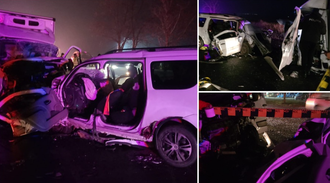 Accident cu trei morți, în Bacău, după ce un șofer a intrat pe contrasens. Alte cinci persoane, rănite