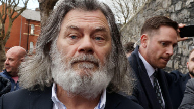 Gerry "The Monk" Hutch outside the Special Criminal Court, Dublin, after he was found not guilty of the murder of David Byrne at a hotel in Dublin in 2016. Mr Byrne, 34, was killed during a crowded boxing weigh-in at the Regency Hotel in one of the early