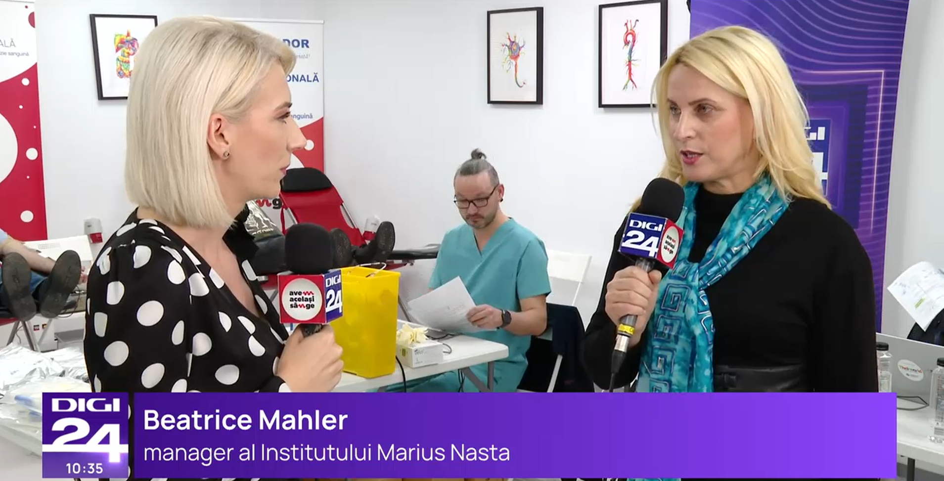 Beatrice Mahler, managerul Institutului "Marius Nasta": "Avem nevoie de sânge pentru grupele rare. Sunt persoane extrem de valoroase"