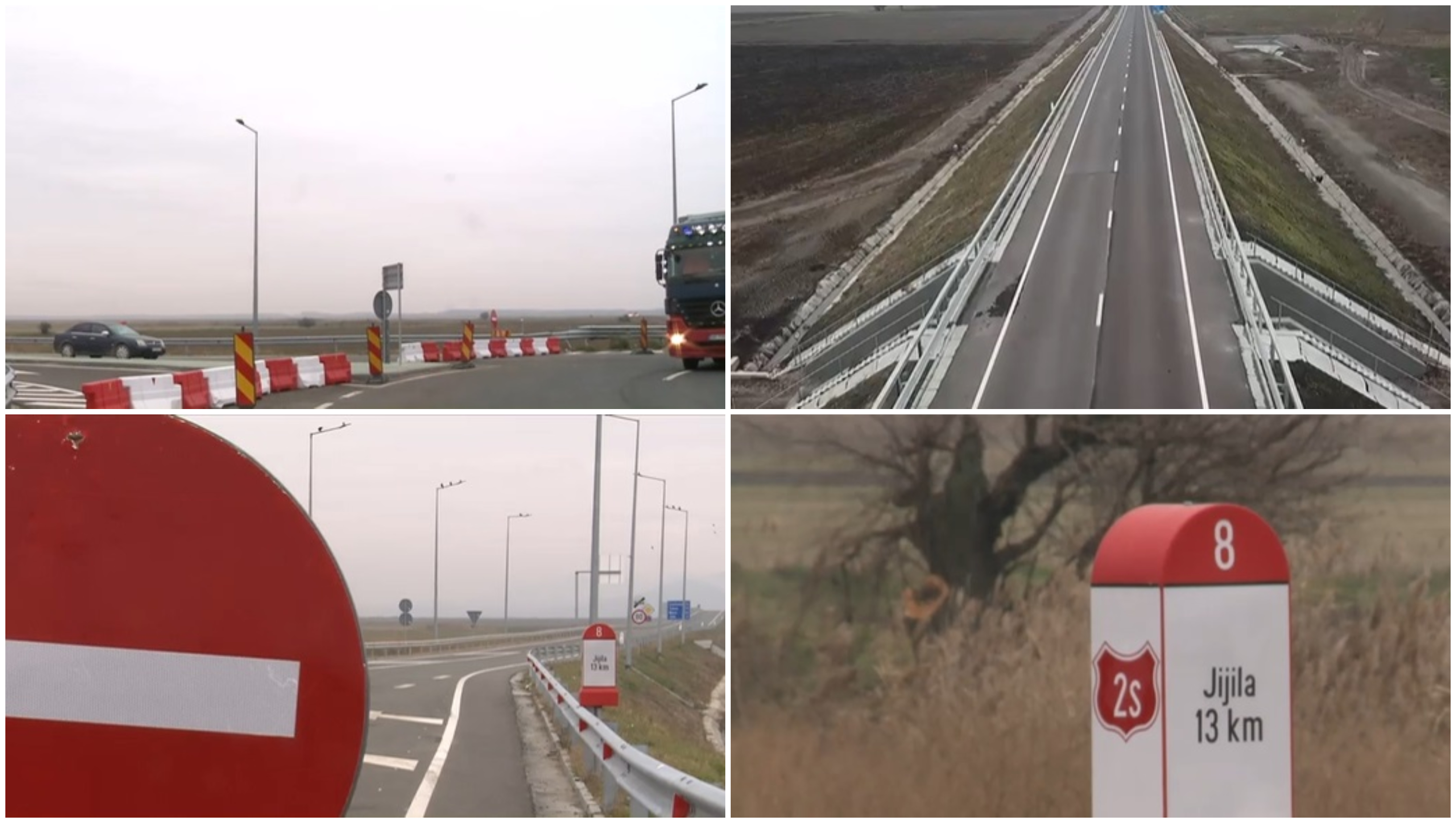 Trafic blocat Jijila după reparații drum și asfaltare pod Dunăre Brăila | sursa foto: Digi24