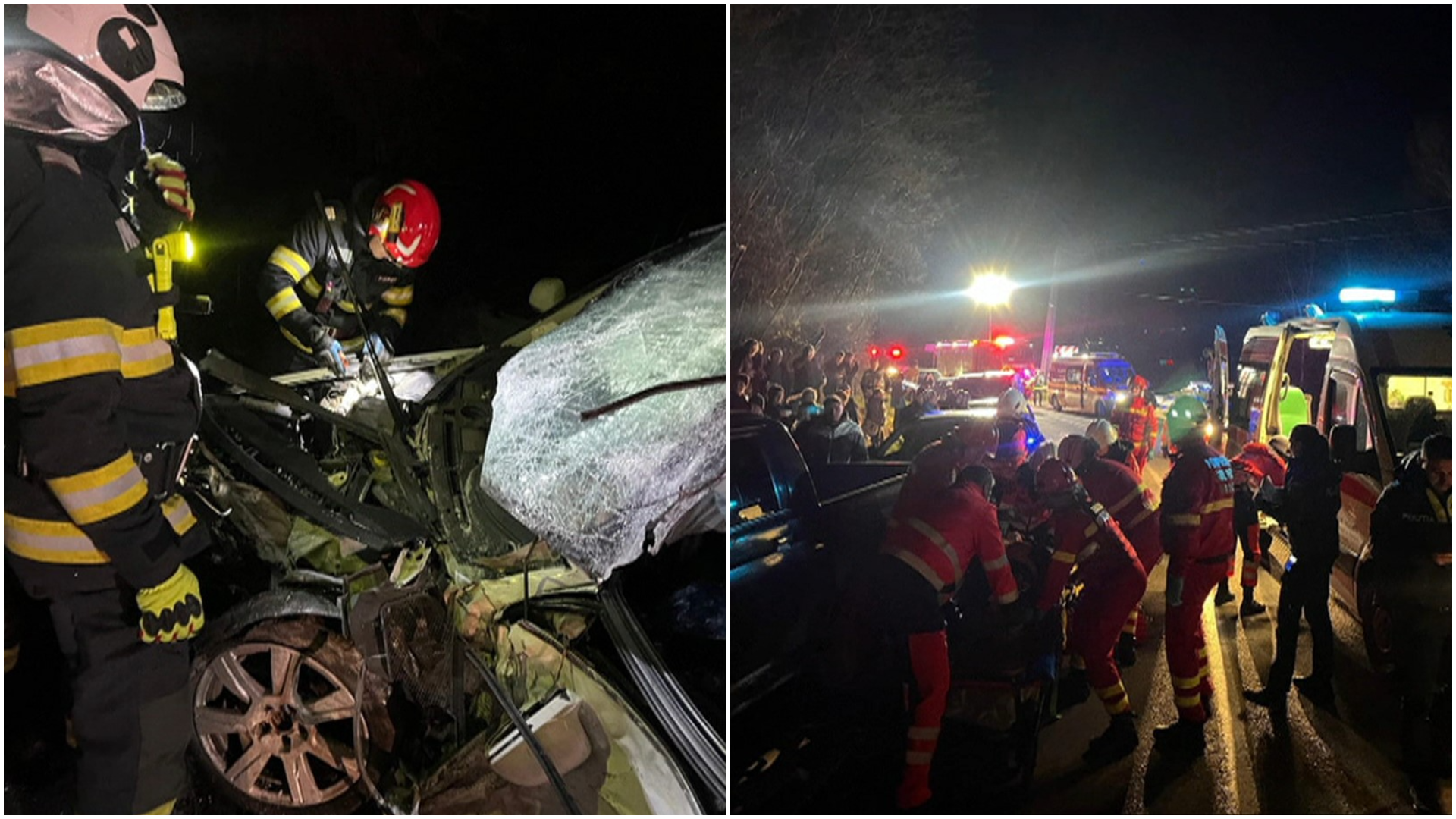 Accident grav în județul Alba: un autobuz cu 42 de persoane și un autoturism s-au ciocnit
