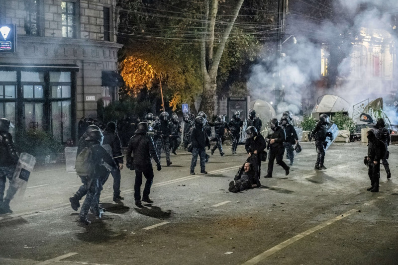 Anti-government protest in Tbilisi, Georgia - 30 Nov 2024