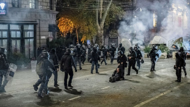 Anti-government protest in Tbilisi, Georgia - 30 Nov 2024