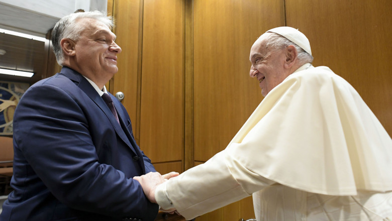 ITALY - REL - POPE FRANCIS RECEIVES IN PRIVATE AUDIENCE H.E.SIGNOR VIKTOR ORBAN,PRIME MINISTER OF THE REPUBLIC OF HUNGARY AT THE VATICAN - 2024/12/4