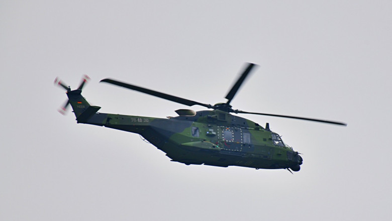 elicopter al luftwaffe in zbor