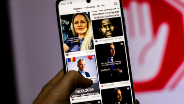 TikTok social media app used in Romanian elections