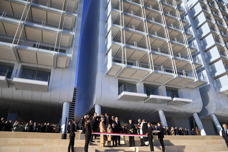 Printul Albert si printesa Charlene de Monaco la inaugurarea districtului Mareterra