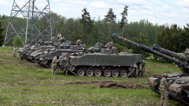 Spring Storm joint military exercise Pamu, Estonia