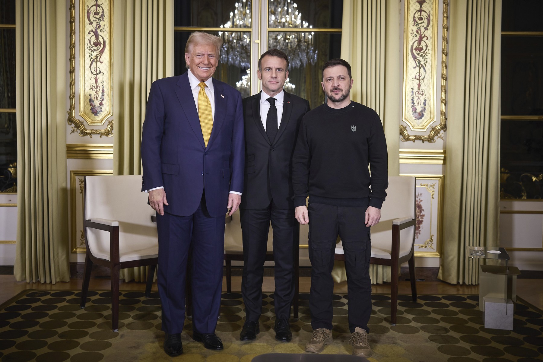 Orice înţelegere cu Rusia trebuie să fie „justă”, a spus Zelenski la întâlnirea cu Trump de la Paris